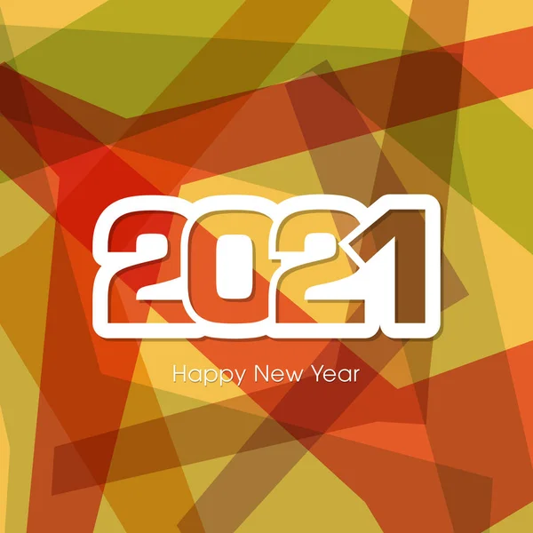 Новым 2021 Годом Вектор Текстового Дизайна — стоковый вектор