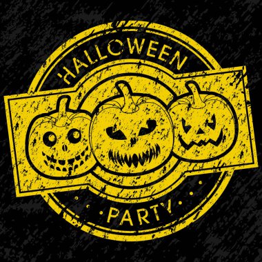 Poster, pankart ya da Cadılar Bayramı partisinin resmi.