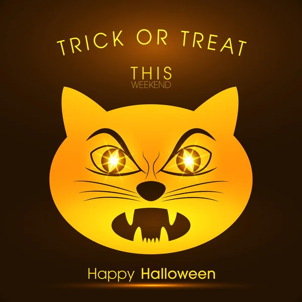 Illusztráció Plakát Banner Vagy Meghívó Halloween Party — Stock Vector