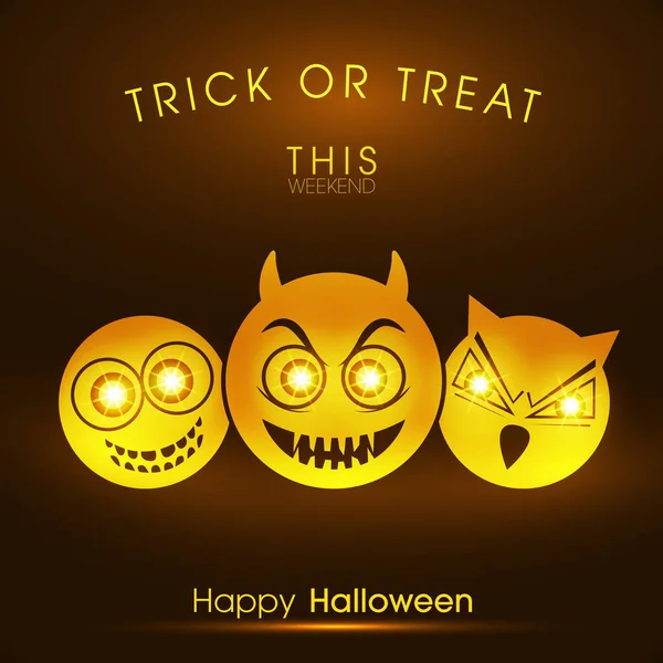 Illustration Affiche Bannière Invitation Fête Halloween — Image vectorielle
