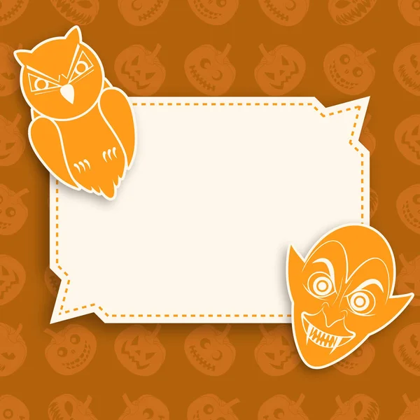 Ilustración Cartel Pancarta Invitación Fiesta Halloween — Archivo Imágenes Vectoriales