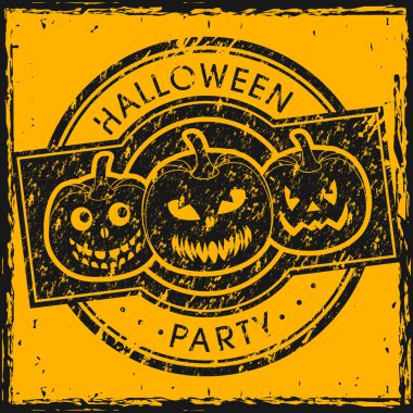 Poster, pankart ya da Cadılar Bayramı partisinin resmi.