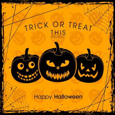 Poster, pankart ya da Cadılar Bayramı partisinin resmi.