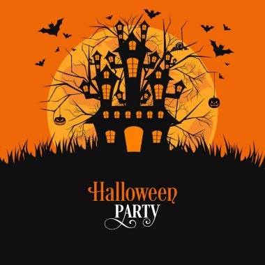 Poster, pankart ya da Cadılar Bayramı partisinin resmi.