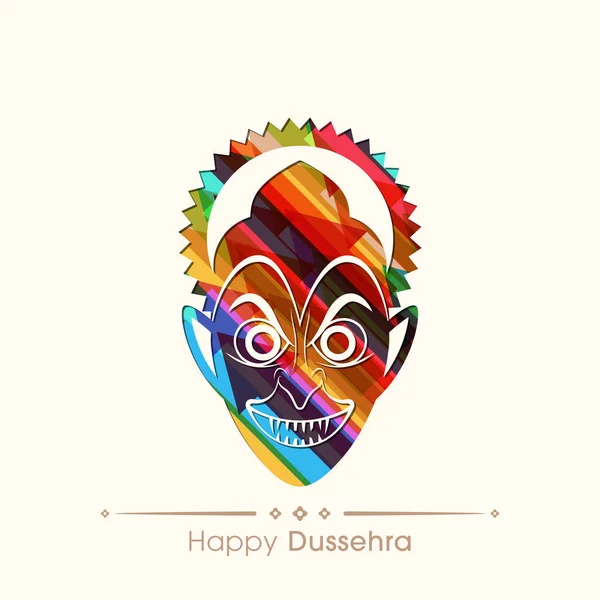 Illustration Happy Dussehra Pour Célébration Festival Communautaire Hindou — Image vectorielle