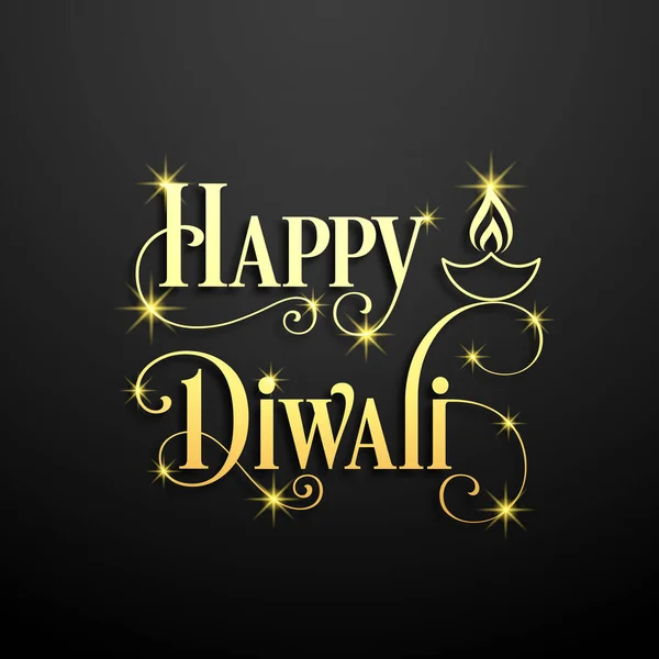 Illustration Von Happy Diwali Zur Feier Des Hinduistischen Gemeindefestes — Stockvektor
