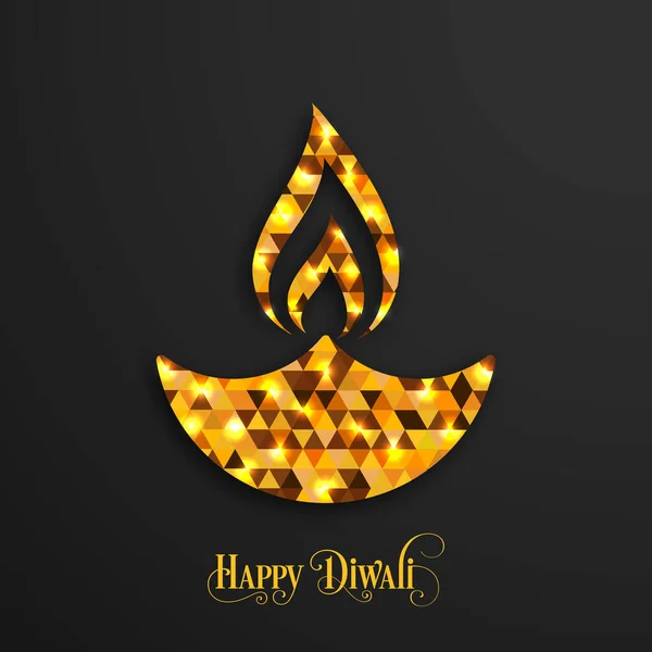 Illustration Happy Diwali Pour Célébration Festival Communautaire Hindou — Image vectorielle