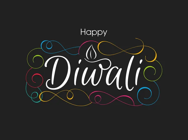 Illustration Happy Diwali Pour Célébration Festival Communautaire Hindou — Image vectorielle