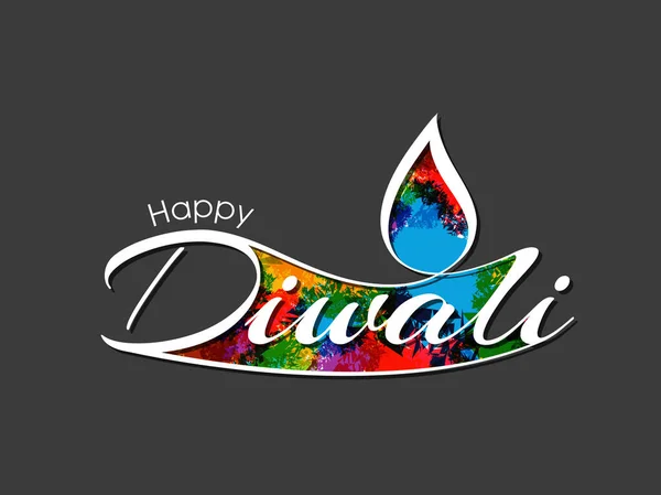Illustration Happy Diwali Pour Célébration Festival Communautaire Hindou — Image vectorielle