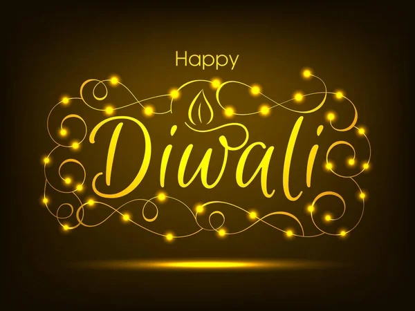 Ilustração Happy Diwali Para Celebração Festival Comunidade Hindu — Vetor de Stock