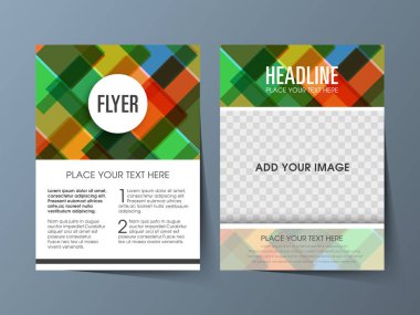 İş broşürü tasarımı a4 boyutlu şablon. 