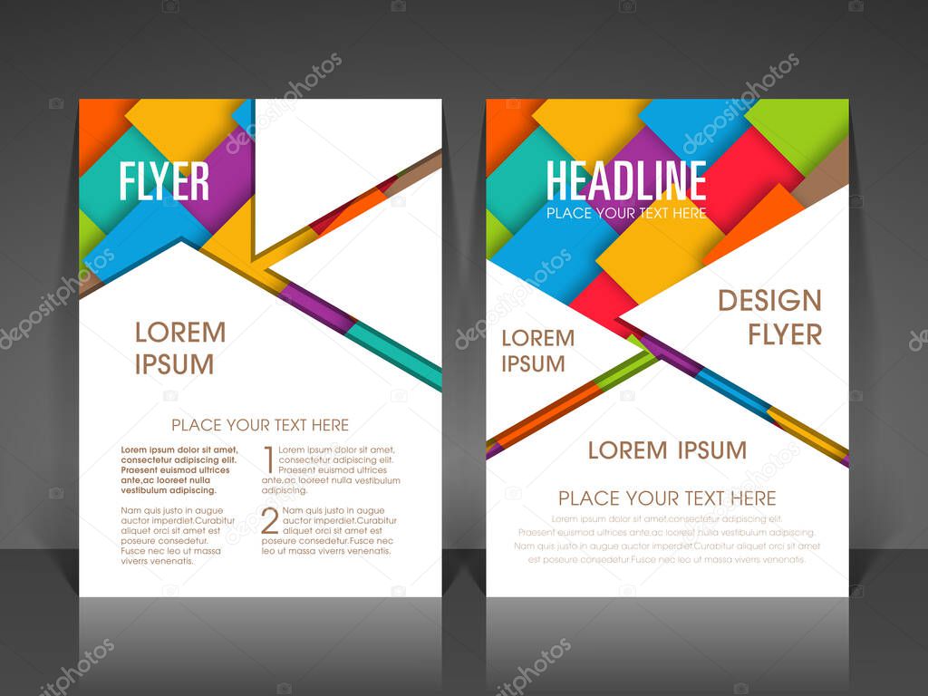 Business brochure flyer design a4 size template. 