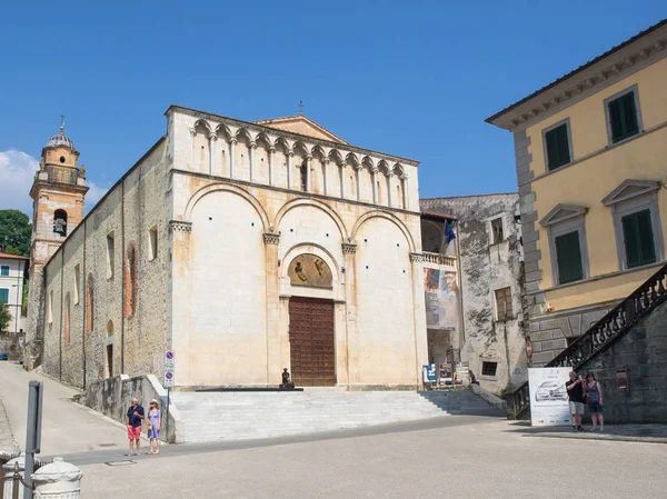 Pietrasanta Italia May 2018 Pequeña Ciudad Versilia Norther Plaza Principal — Foto de Stock