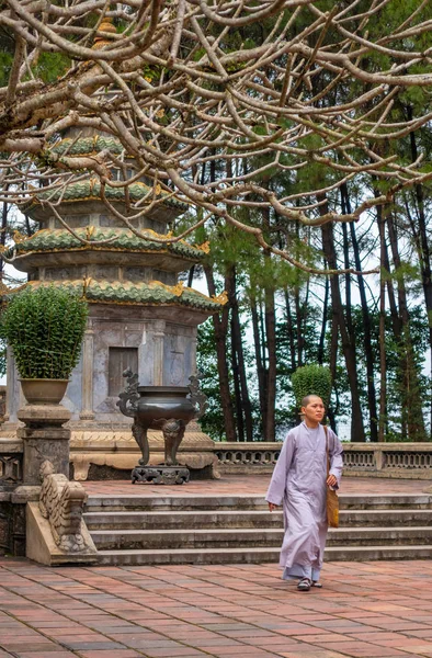 Templul Thien Pagoda Hue Vietnam — Fotografie, imagine de stoc