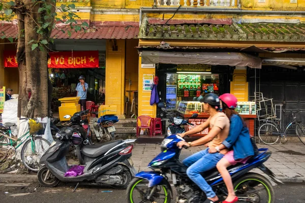 Boltok Motocyclist Hoi Vietnam — Stock Fotó