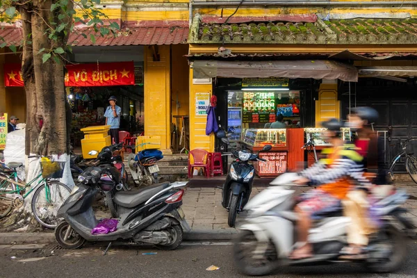 Boltok Motocyclist Hoi Vietnam — Stock Fotó