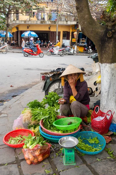 Street Vendor Hoi Vietnam — Stockfoto