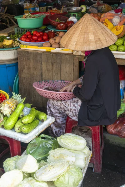 Groentemarkt Hoi Vietnam — Stockfoto