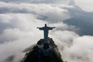 Christ Redeemer statue, Corcovado, Rio de Janeiro, Brazil clipart
