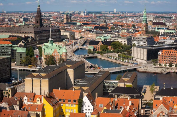 Blick Von Oben Auf Kopenhagen Dänemarks Hauptstadt Skandinavien — Stockfoto