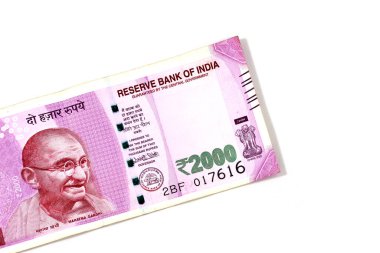Yeni Hint para birimi 2000 rupi.