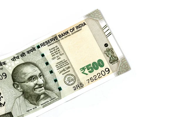 Nouvelle Monnaie Indienne 500 Roupies — Photo