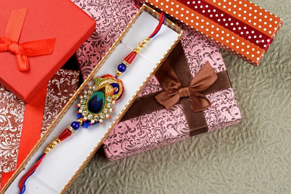 Indian Festival Raksha Bandhan Rakhi Gifts — Stock Photo, Image