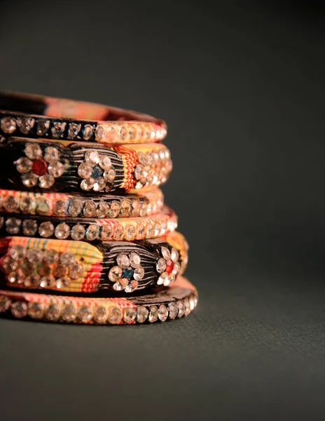 Pulseras Lac Indias Joyas Tradicionales Indias — Foto de Stock