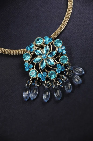 Blue diamond stones pendant, Indian Traditional jewelry