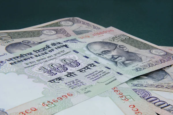 Hundra Rupier Indisk Valuta — Stockfoto