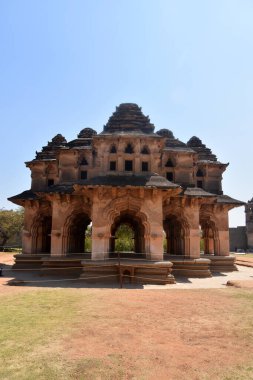 Lotus Mahal. Kraliyet Merkezi. Hampi, Karnataka, Hindistan