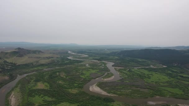 Drohnenangriff Auf Russisch Mongolische Grenze Delta — Stockvideo