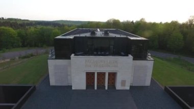 Verdun Fransa Lorraine 'deki 1. Dünya Savaşı Müzesi anısına. 1914-1918, hava manzaralı.