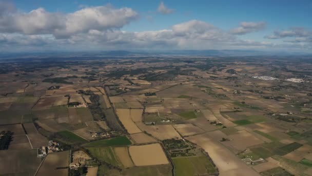 Agricoltura Campi Coltivati Nel Sud Della Francia Tiro Aereo Drone — Video Stock
