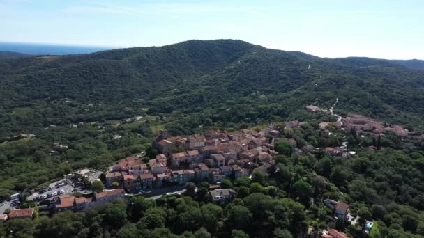 Villaggio Gassin Montagna Vicino Saint Tropez — Video Stock