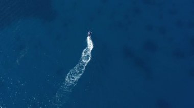 Akdeniz ve havadan jet ski yarışı. 