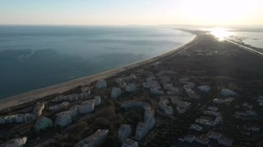 Ponant Gölü Çam Ağacı Ormanı Hava Kuvvetleri Grau du Roi Fransa 'yı vurdu