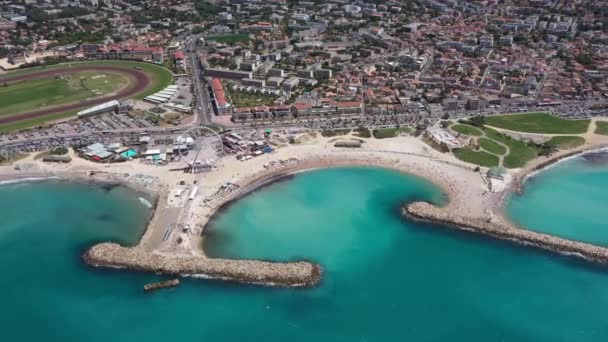 Borely Beach Marseille France — стокове відео