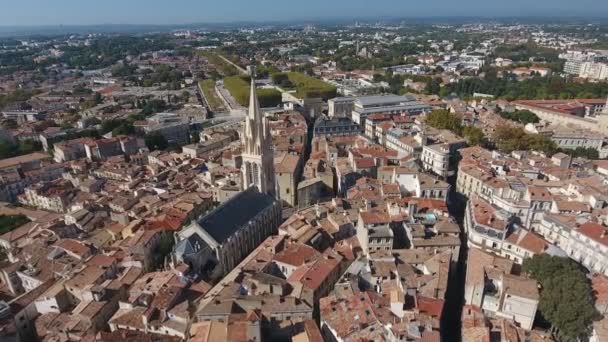 Cidade Que Mais Cresceu País Nos Últimos Anos Aeronave Montpellier — Vídeo de Stock