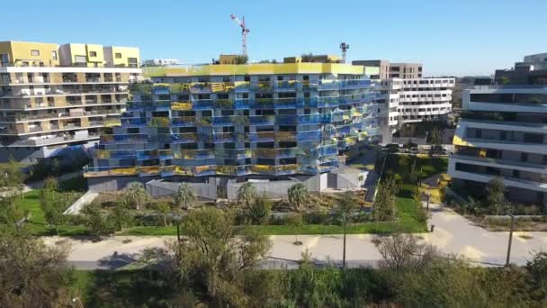 Krásná Moderní Obytná Budova Montpellier Realitní Luxus — Stock video