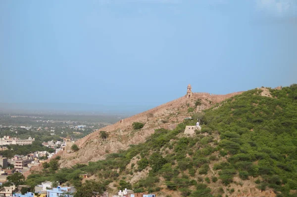 Muren Amber Fort Jaipur Rajasthan Indien — Stockfoto