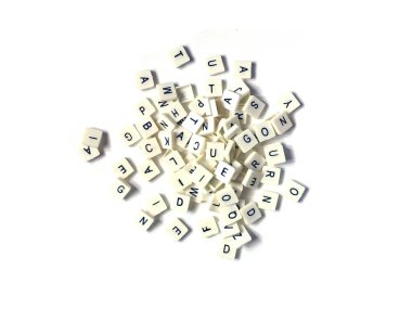 Heap of english letters or alphabets clipart
