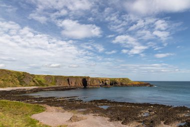 İskoçya Dunnottar Şatosu yakınlarındaki manzara