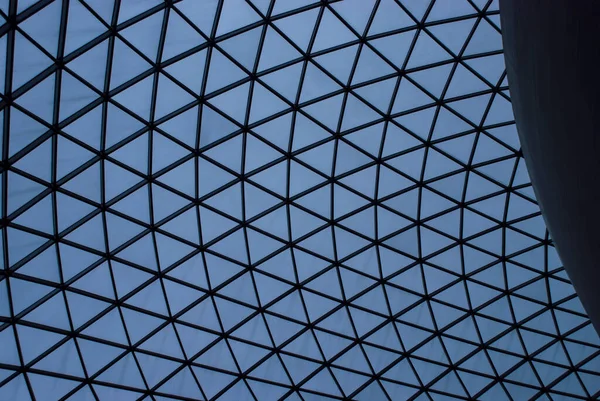 Framework Interior Glass Ceiling Public Building London — Stock Photo, Image