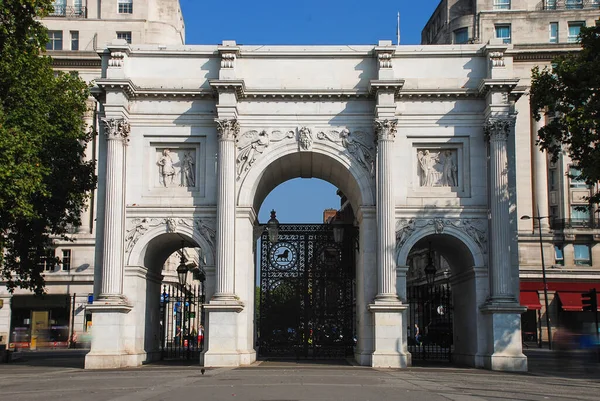 Marble Arch Spostato Nella Sua Attuale Posizione Nel Centro Londra — Foto Stock