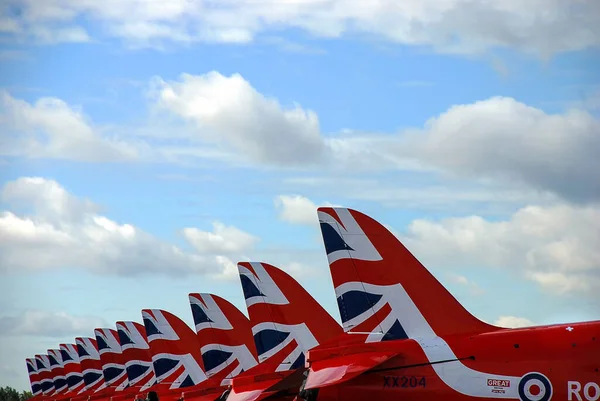 Κόκκινο Βέλη Royal Air Force Aerobatic Team — Φωτογραφία Αρχείου