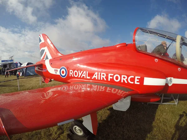 Das Red Arrows Royal Air Force Kunstflugteam — Stockfoto
