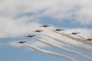 İspanyol Patrulla Guila (Kartal Devriyesi) akrobatik gösteri ekibi