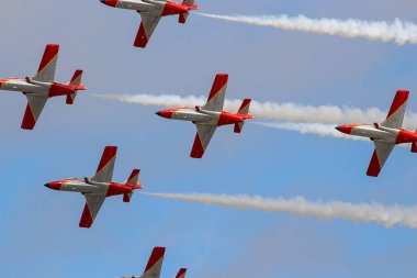 İspanyol Patrulla Guila (Kartal Devriyesi) akrobatik gösteri ekibi