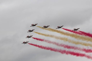 İspanyol Patrulla Guila (Kartal Devriyesi) akrobatik gösteri ekibi